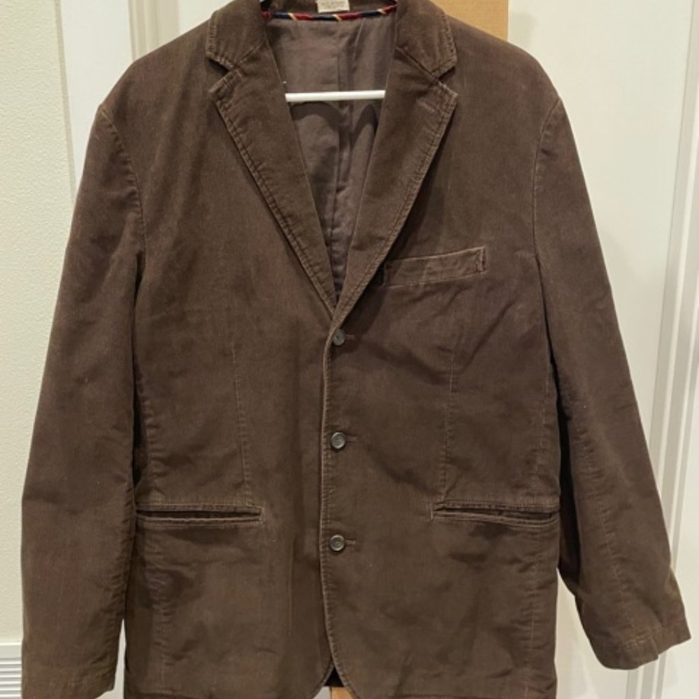 Men's J. Crew Brown Vintage Corduroy Jacket - Large